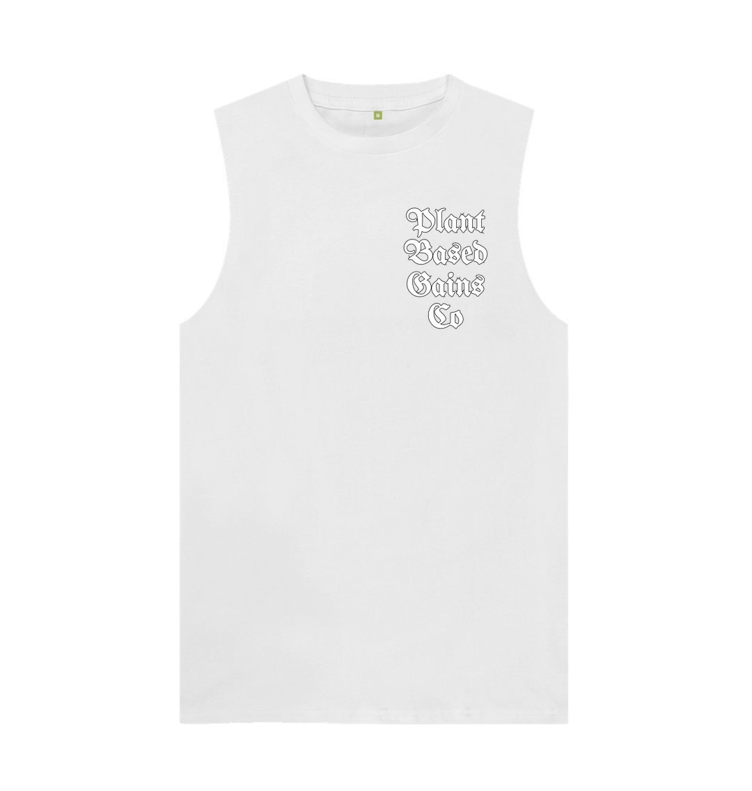 White Men's \"PLANTBASEDGAINSCO\" Original Tank