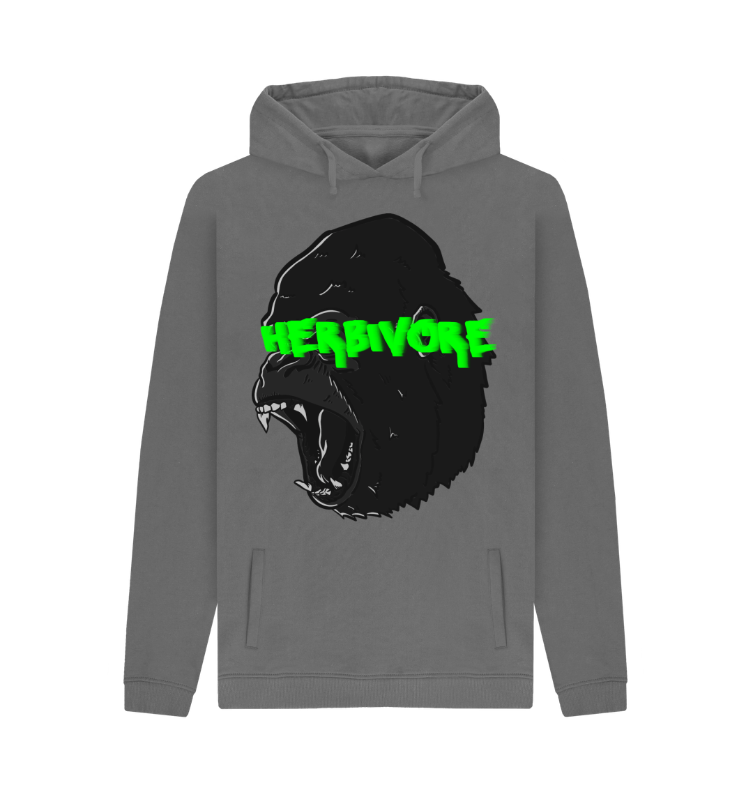 Slate Grey Men's \"HERBIVORE\" Hoodie