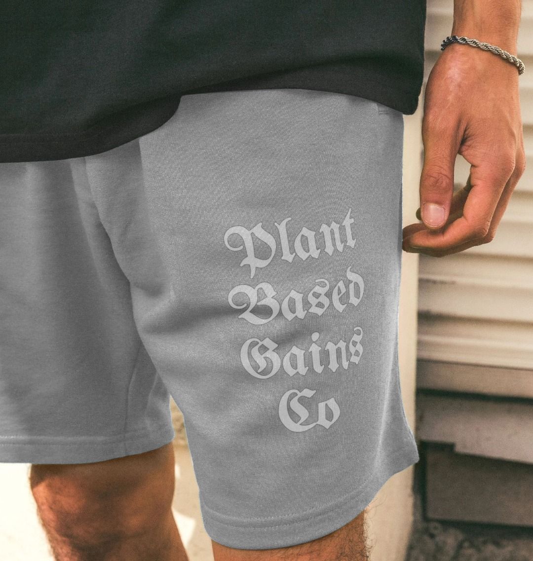 Men's "PLANTBASEDGAINSCO" Shorts