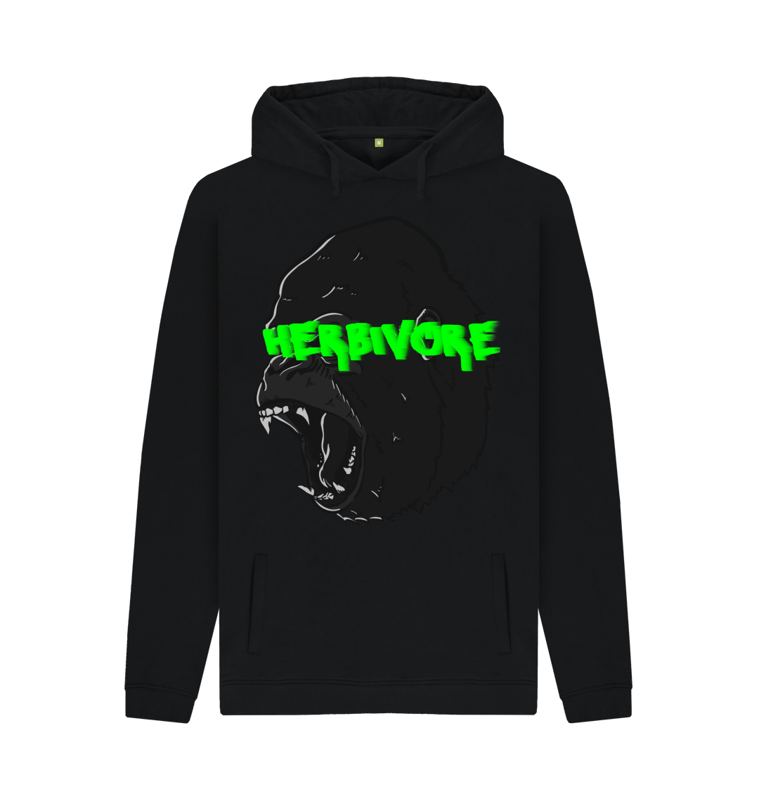 Black Men's \"HERBIVORE\" Hoodie