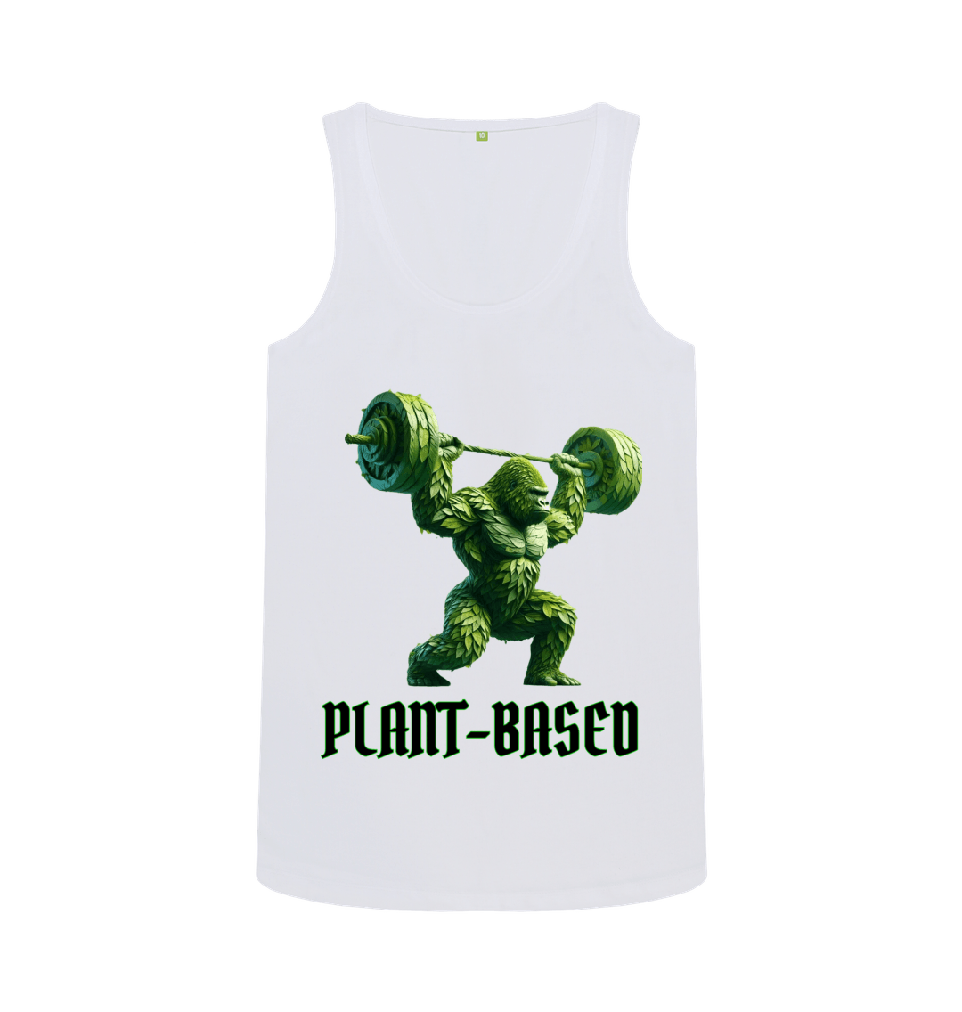 White Women's \"Plant-Based Gorilla\" Tank