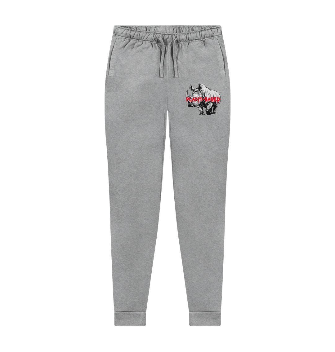 Athletic Grey Women's \"Plant-Based Rhino\" Art Sweatpants