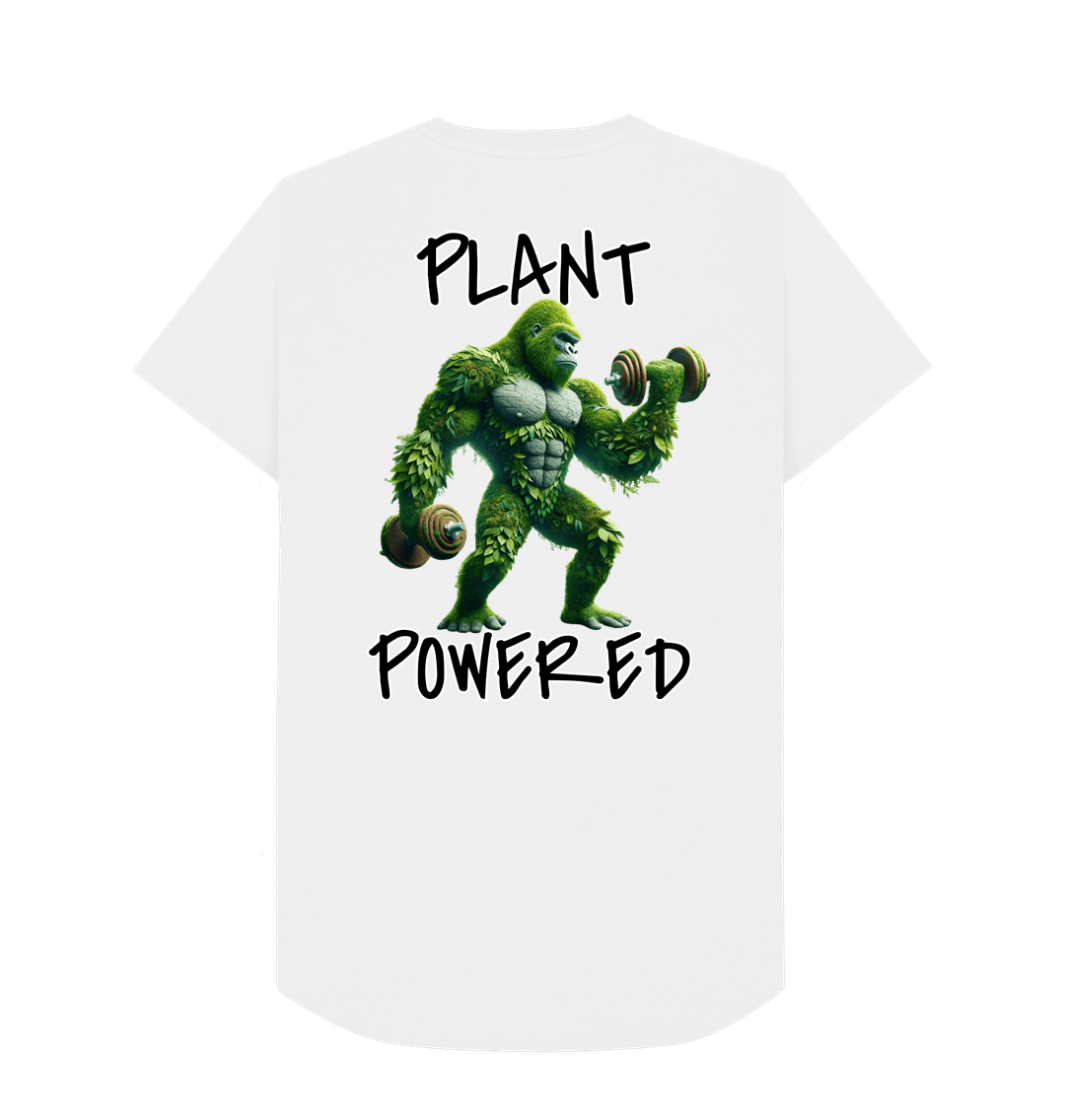 White Men's \"Plant Powered\" Tee