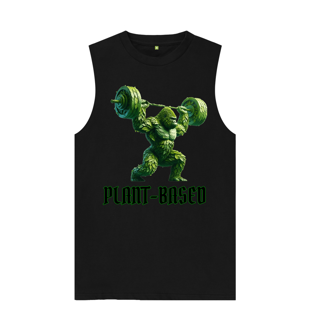 Black Men's \"Plant-Based Gorilla\" Tank